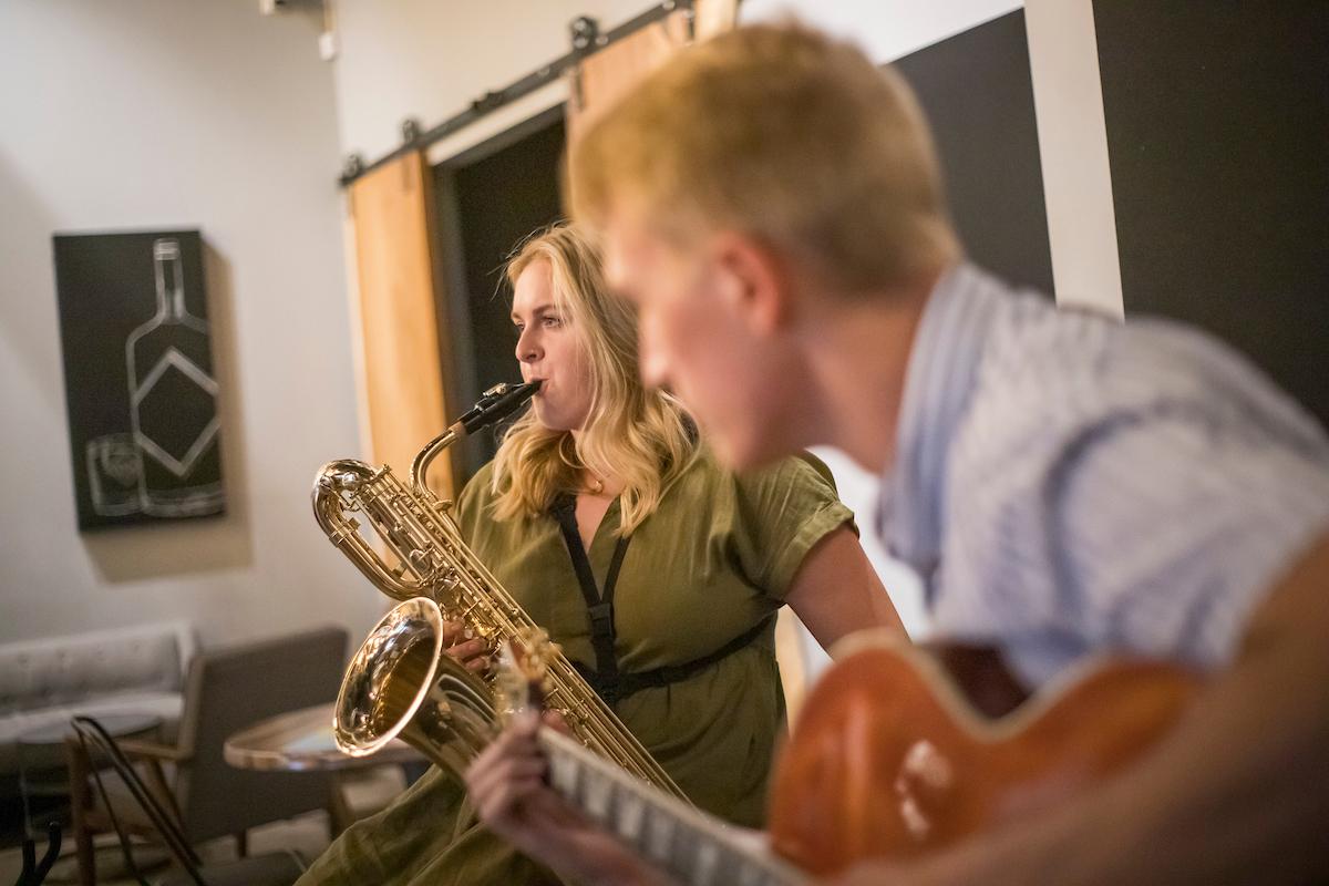 Small batch spirits and craft cocktails coupled with live UNC jazz, makes 477 Distilling a top stop for after hours in downtown Greeley. 
