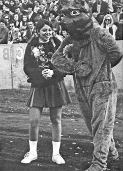 Early UNC Mascot with homecoming date