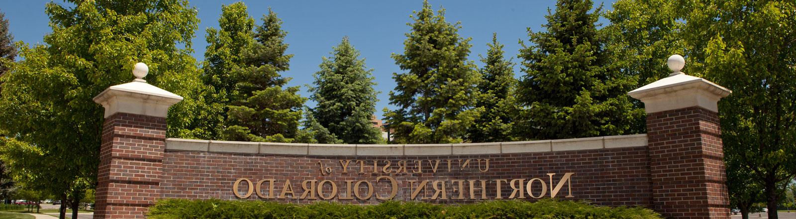 University of Northern Colorado Sign